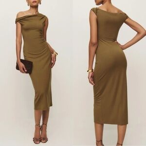 REFORMATION Jamen Dress in Bronze XS